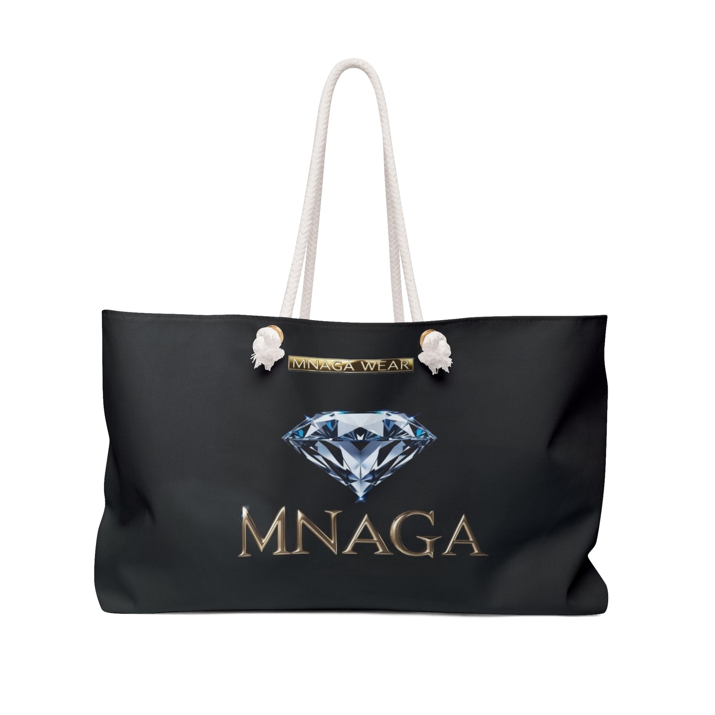 MNAGA Diamond Stylish Weekender Bag - Travel, Gym, Tote, Overnight Bag, Fashionable Carryall