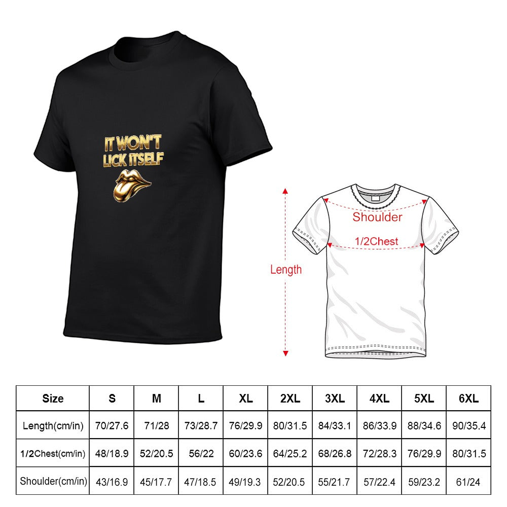 MNAGA It Won't Lick Itself Men's Short Sleeve T-shirt