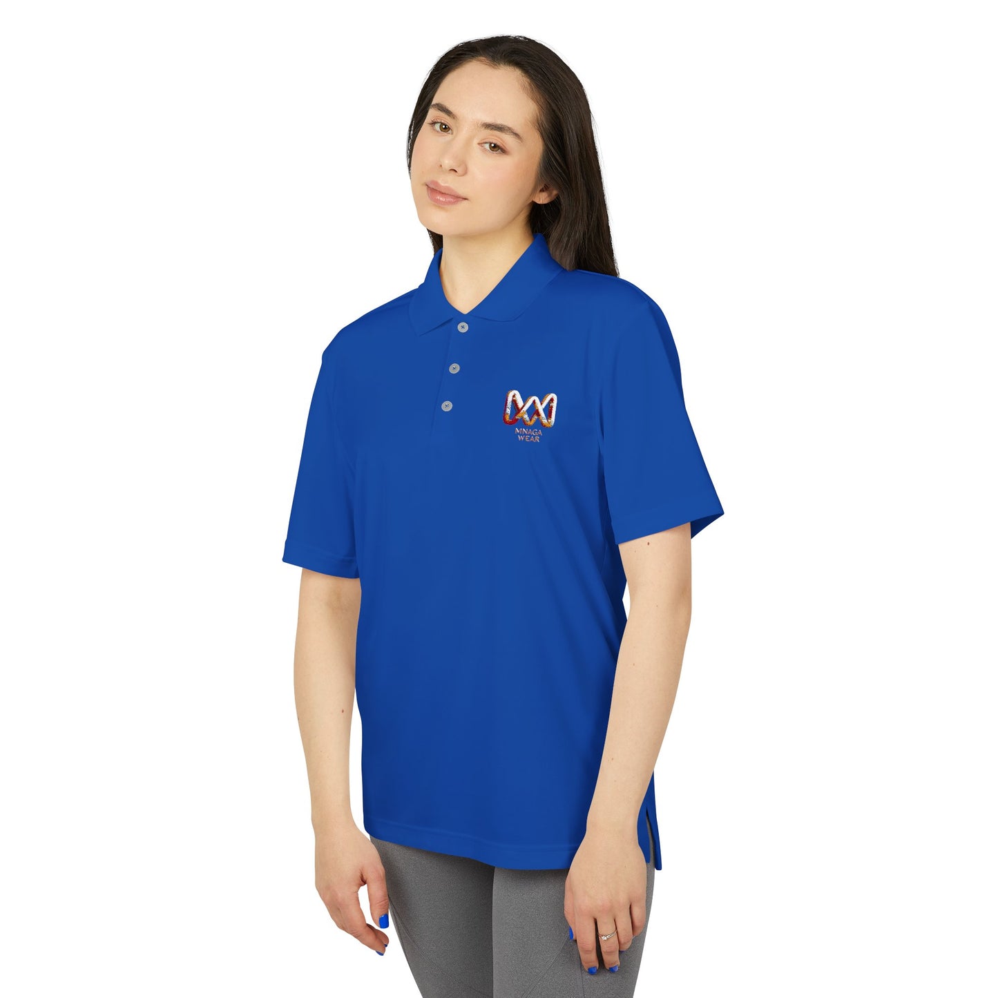 Unisex MNAGA Performance Polo, Casual Polo Shirt, Sportswear, Athletic Clothing