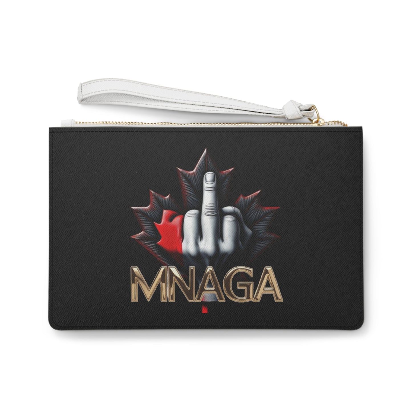 MNAGA Bold Statement Clutch Bag, Unique Makeup Pouch, Trendy Accessories for Her, Gift for Friends, Canada Pride