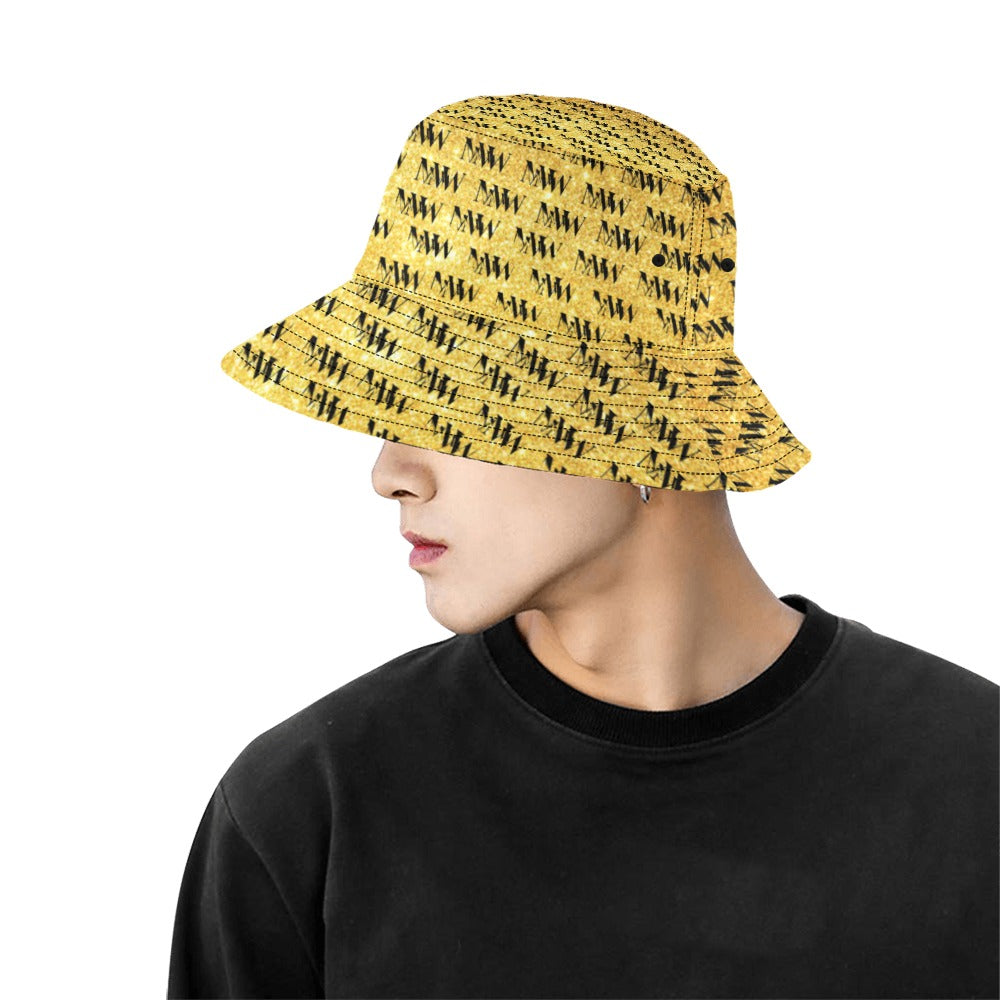 MW Gold and Black Bucket Hat