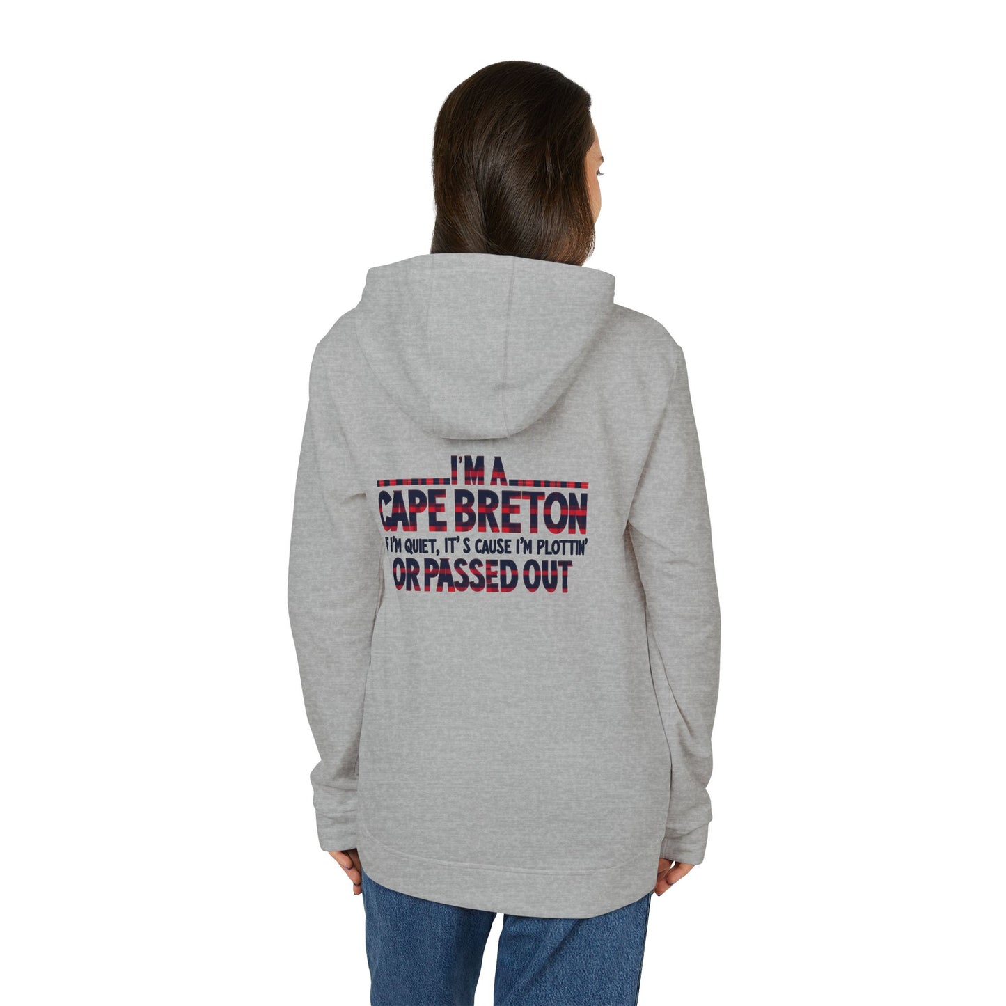 MNAGA Cape Breton Fleece Hoodie, Unisex Fleece Sweatshirt, Cozy Gift for Cape Bretoners, Holiday Apparel, Casual Wear