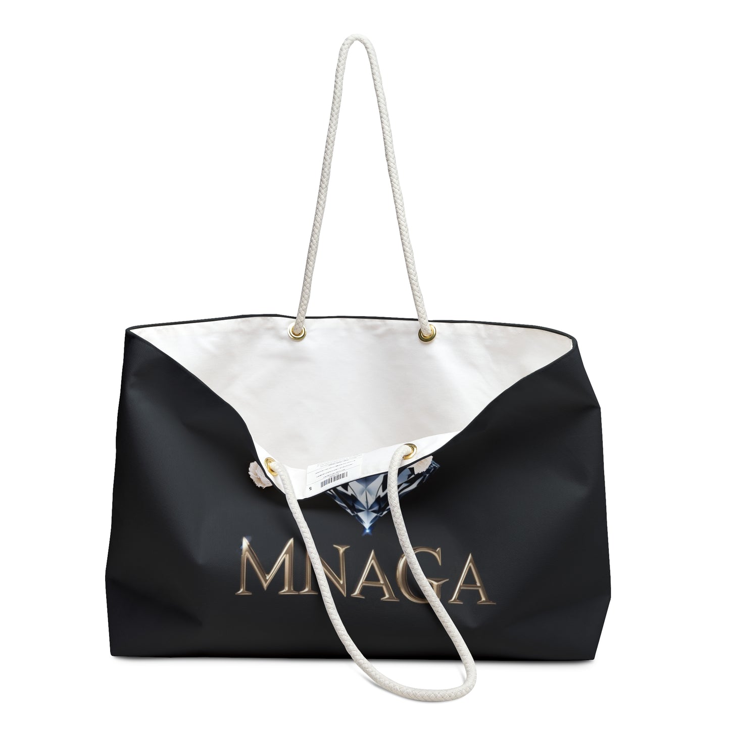 MNAGA Diamond Stylish Weekender Bag - Travel, Gym, Tote, Overnight Bag, Fashionable Carryall