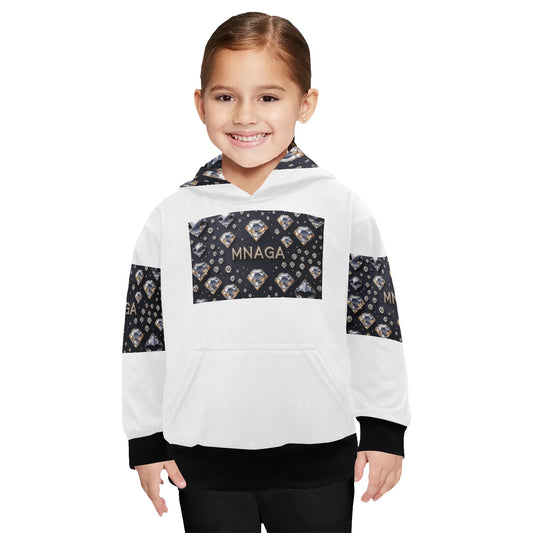 Little Girls' Long Sleeve MNAGA Diamond Hoodie