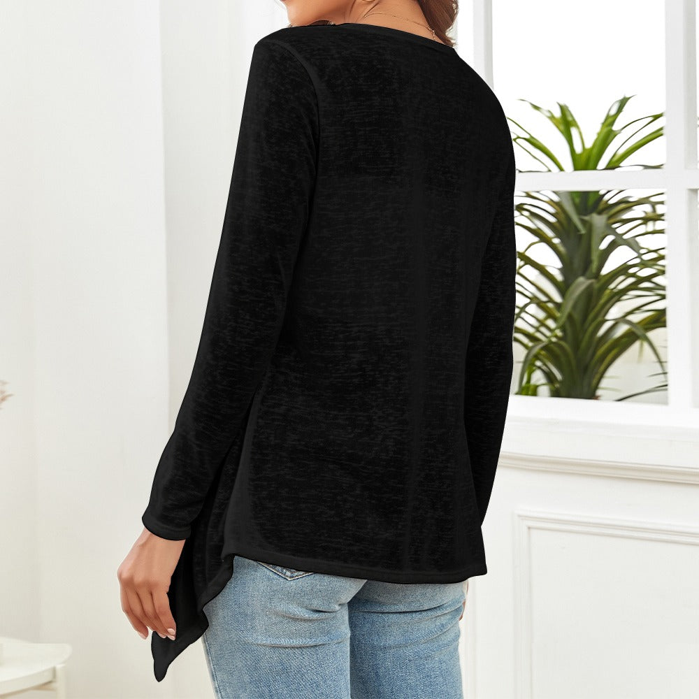 Black Women's knitted cardigan