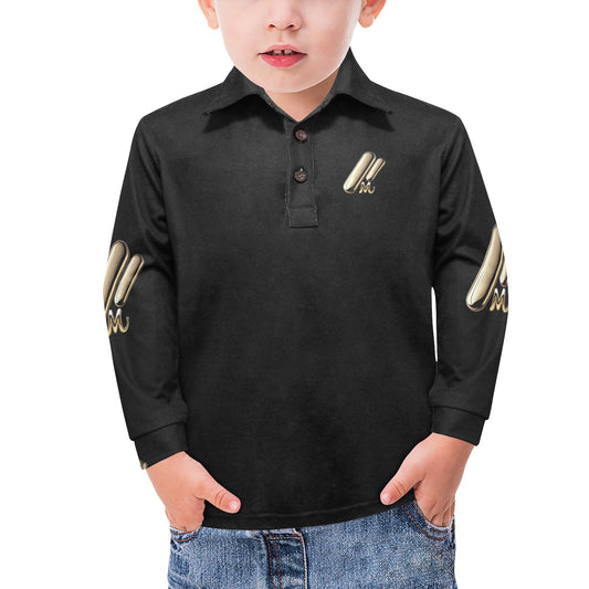 Little Boys' Long Sleeve MNAGA Polo Shirt T73