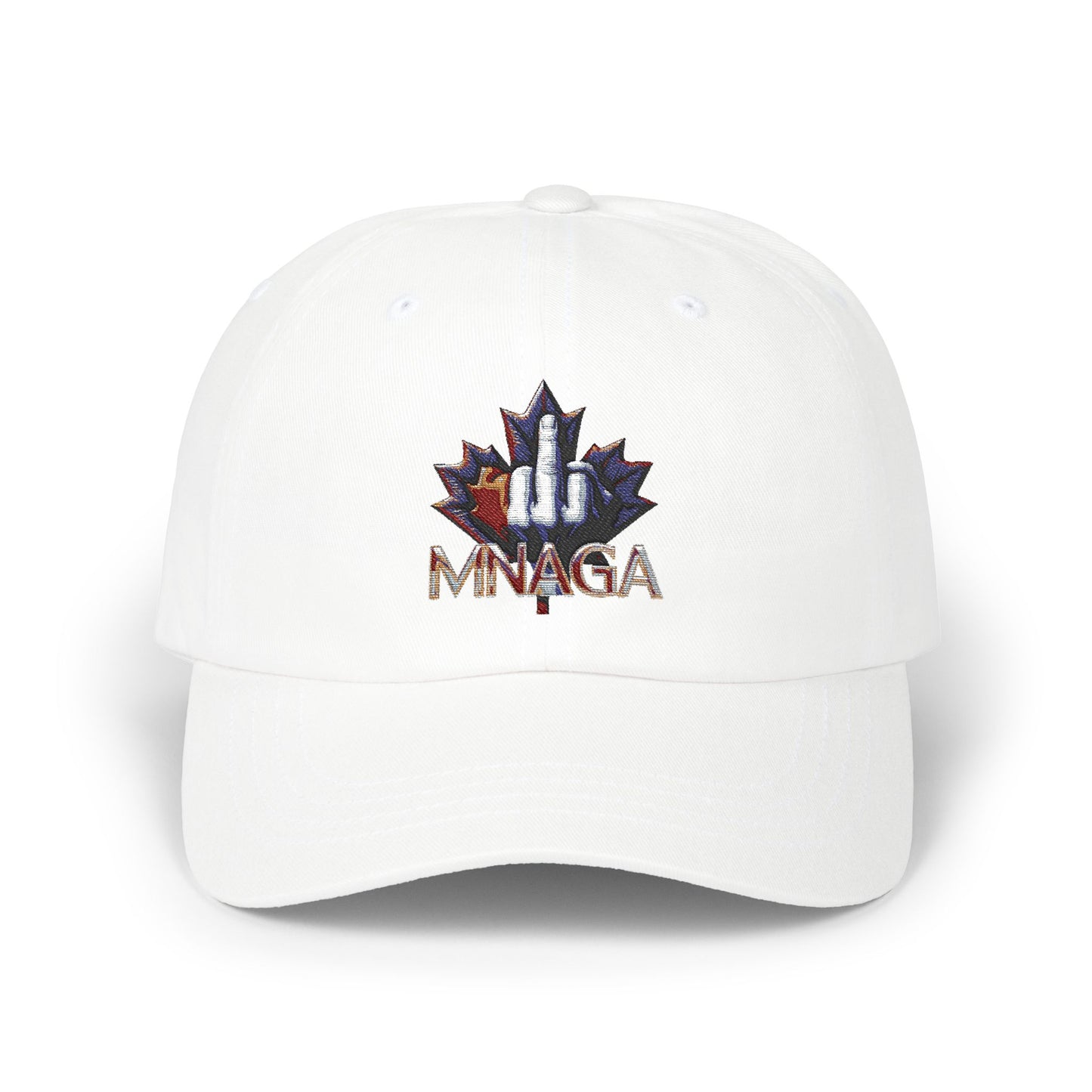 MNAGA Dad Cap with Embroidered Maple Leaf Design, Casual Hat, Gift for Fathers Day, Outdoor Style, Trendy Accessory