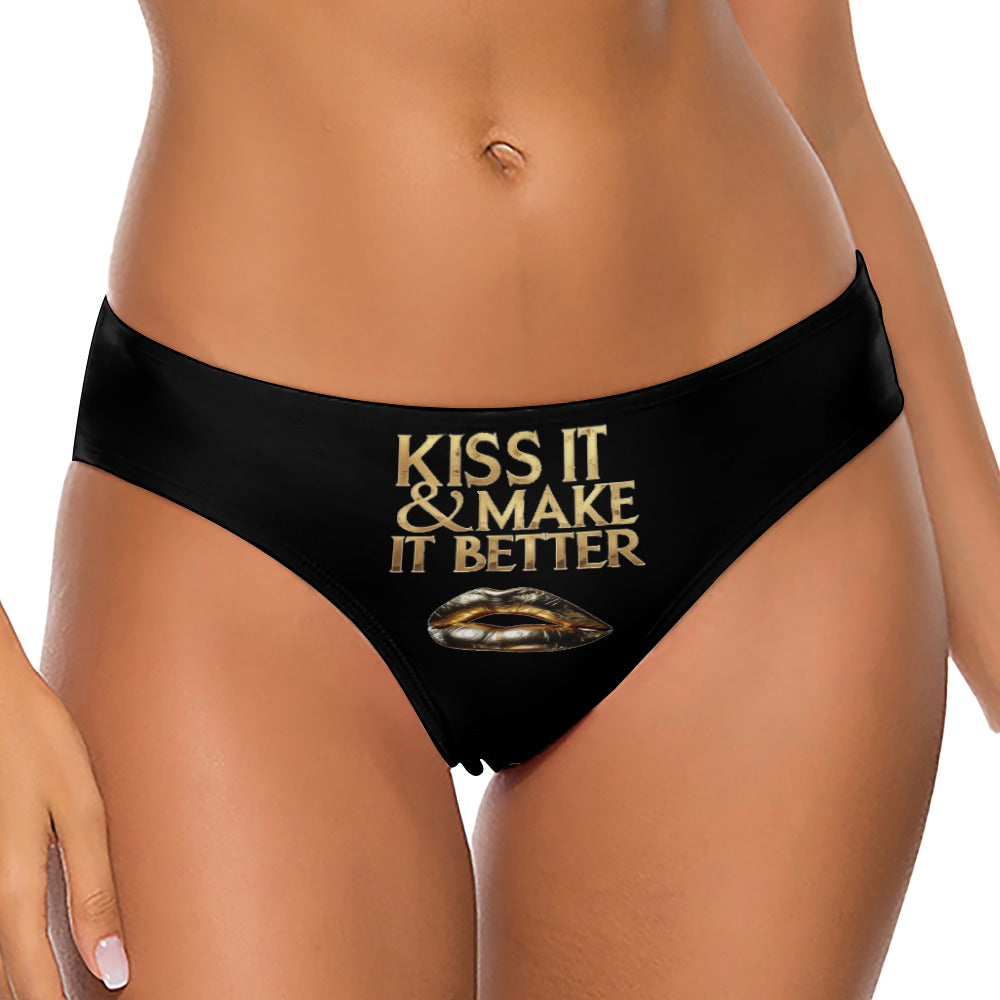 MNAGA KISS IT Women's High Quality Swimwear Thong