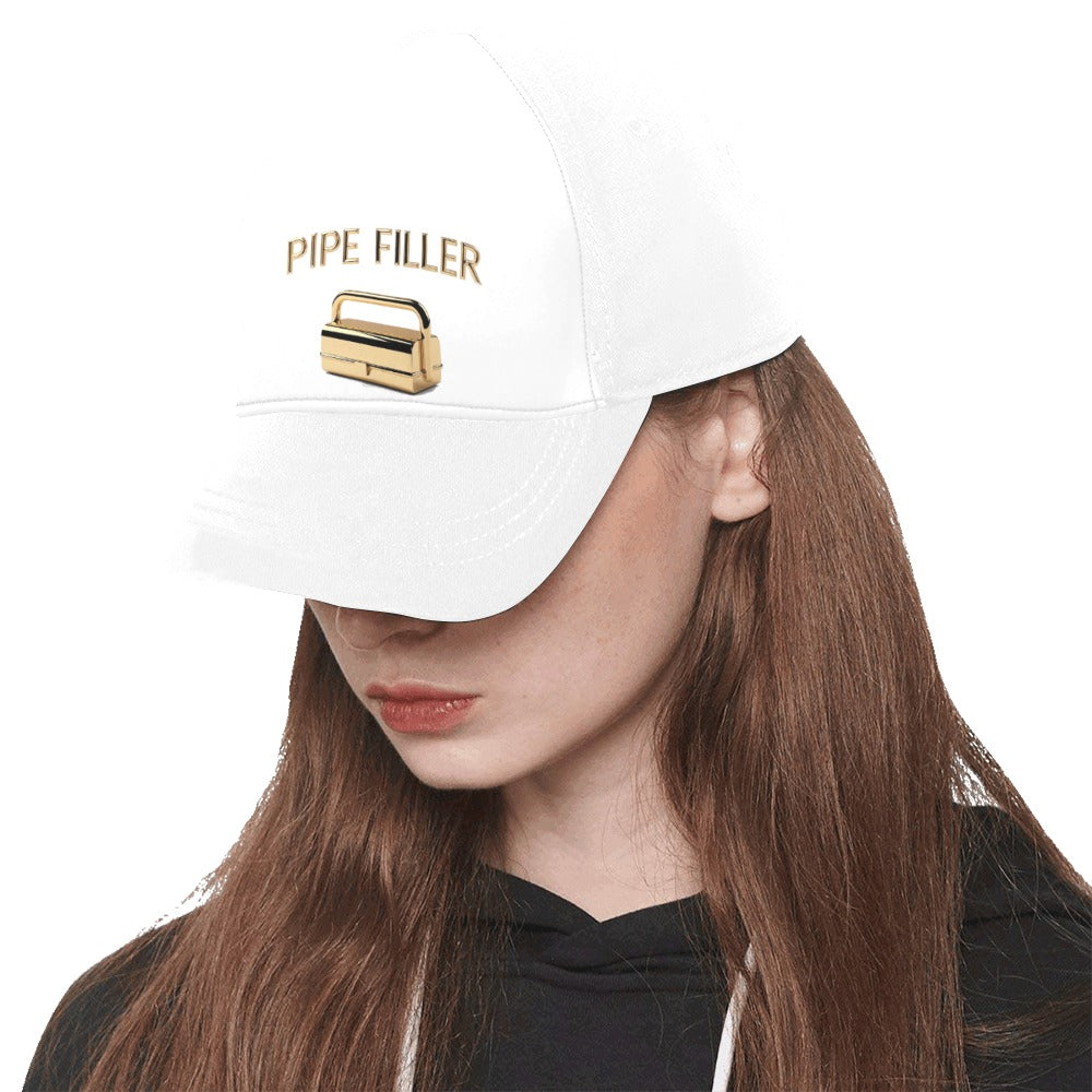 Pipe Filler White Snapback Hat