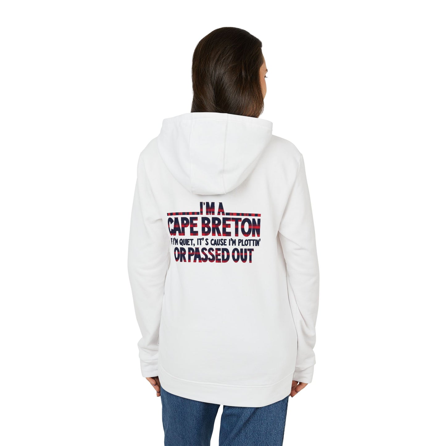 MNAGA Cape Breton Fleece Hoodie, Unisex Fleece Sweatshirt, Cozy Gift for Cape Bretoners, Holiday Apparel, Casual Wear