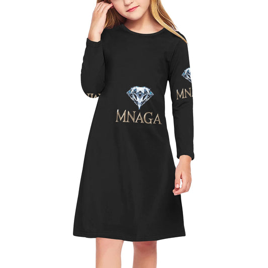 Girls' Long Sleeve Dress (D59)