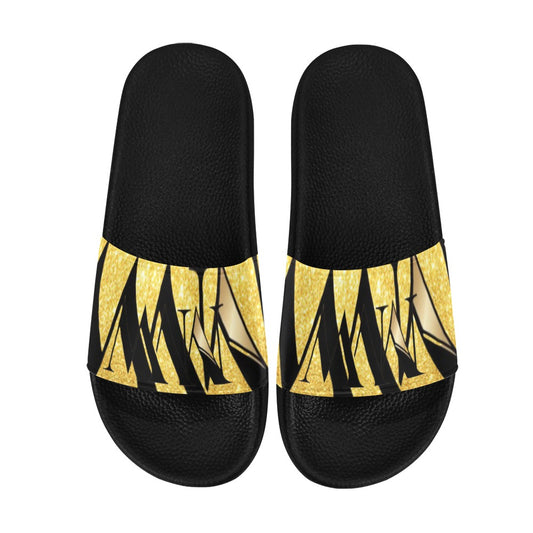 MW Gold Women's Slide Sandals