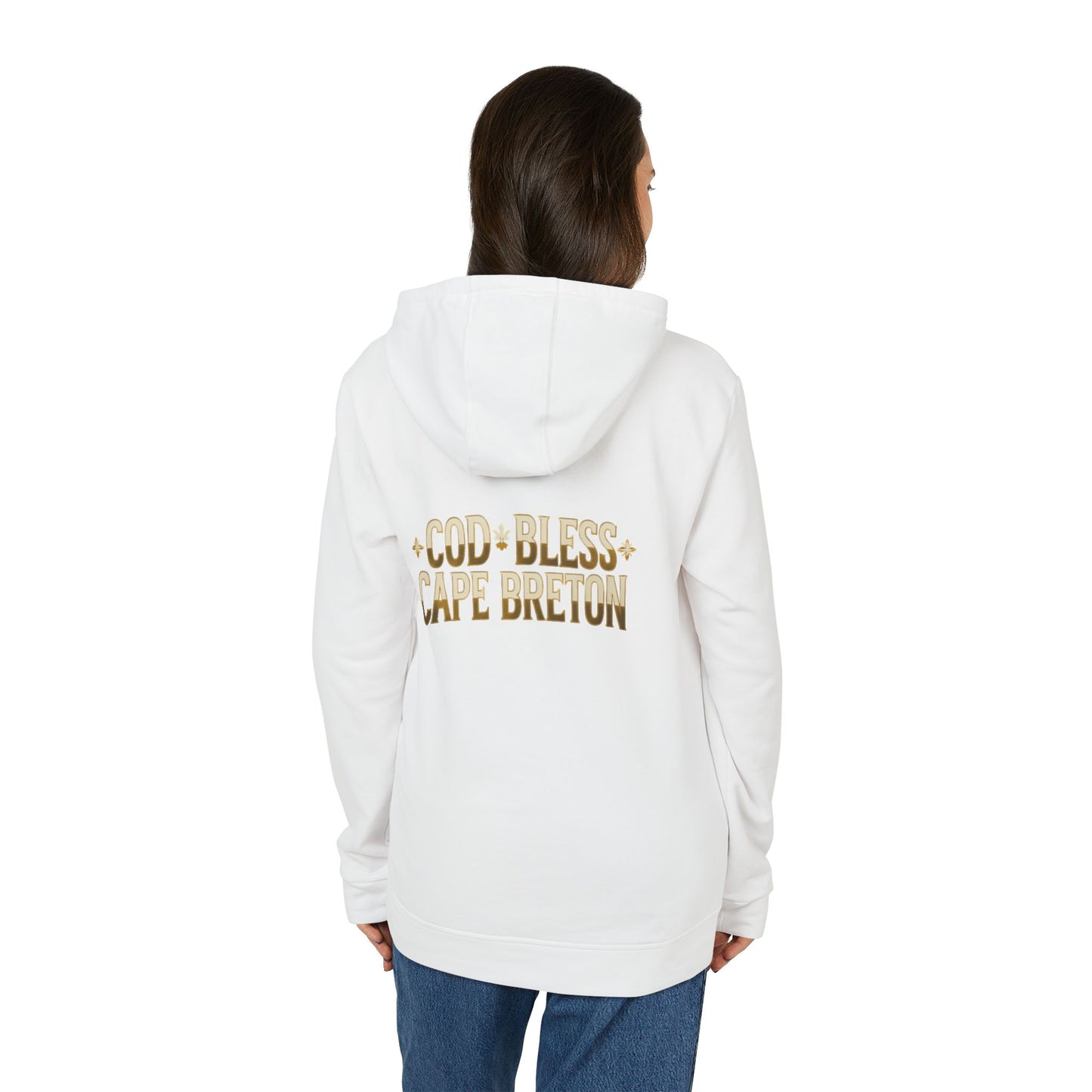 Cozy MNAGA Fleece Hoodie with Cape Breton Design, Warm Winter Wear, Perfect Gift for Adventurers, Casual Style