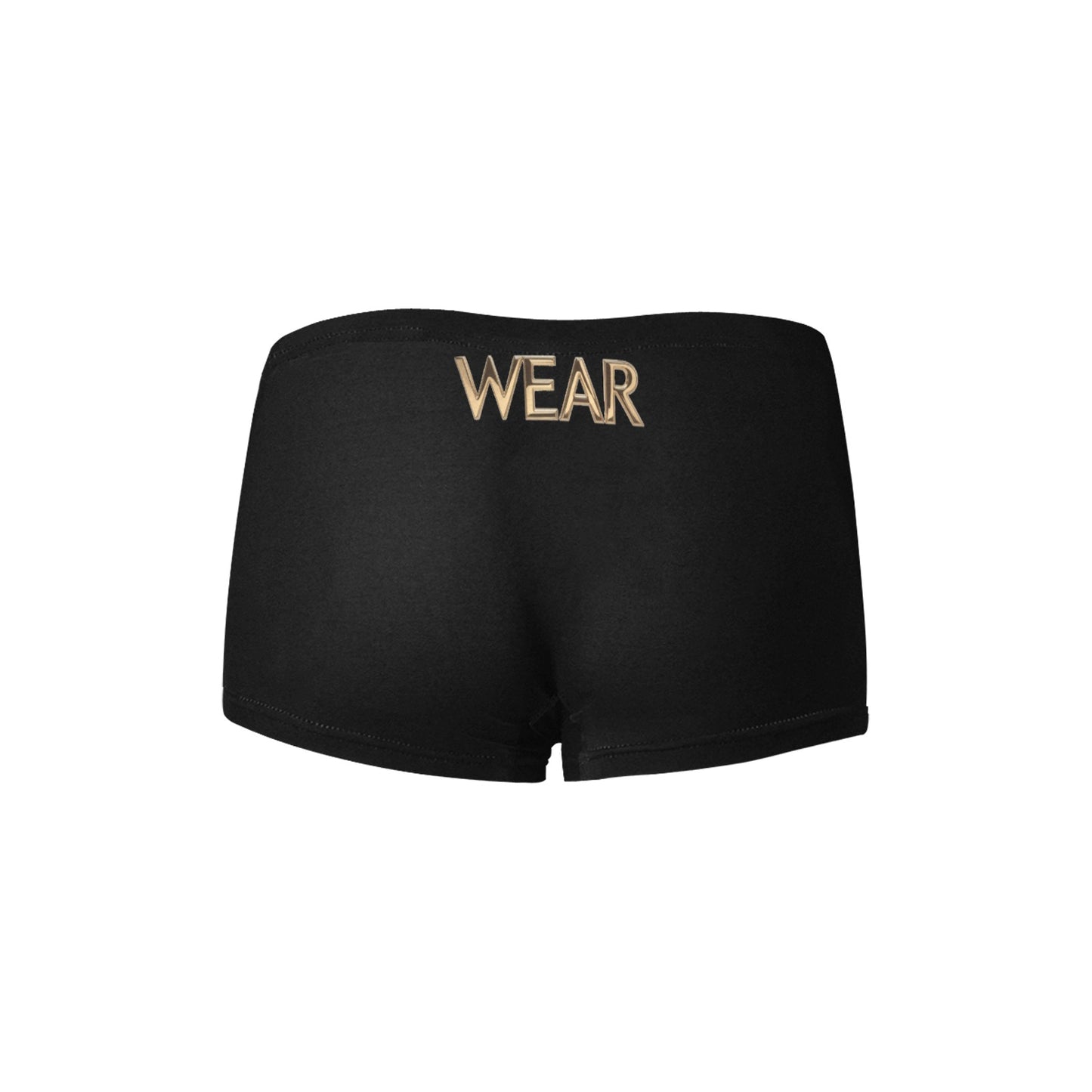 MNAGA WEAR BLACK Women's Boyshort Panties (Model L31)