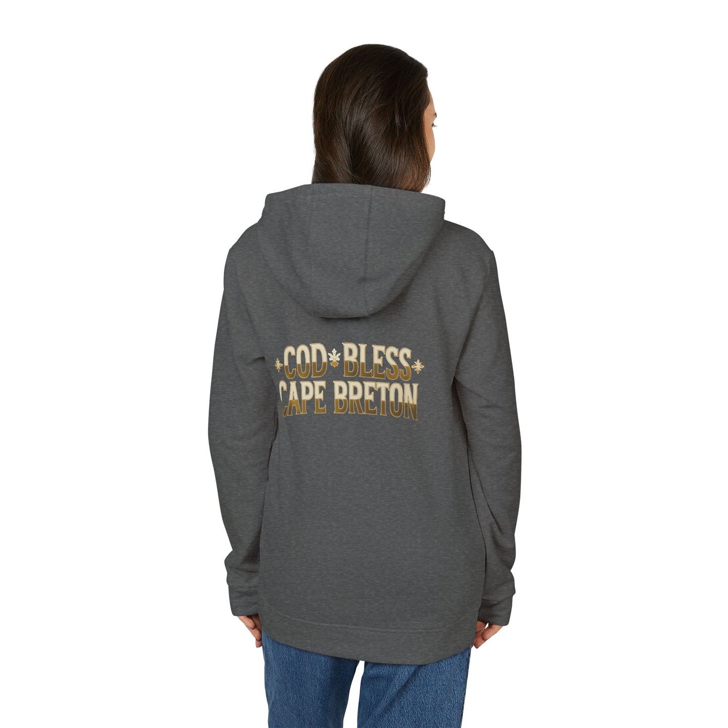 Cozy MNAGA Fleece Hoodie with Cape Breton Design, Warm Winter Wear, Perfect Gift for Adventurers, Casual Style