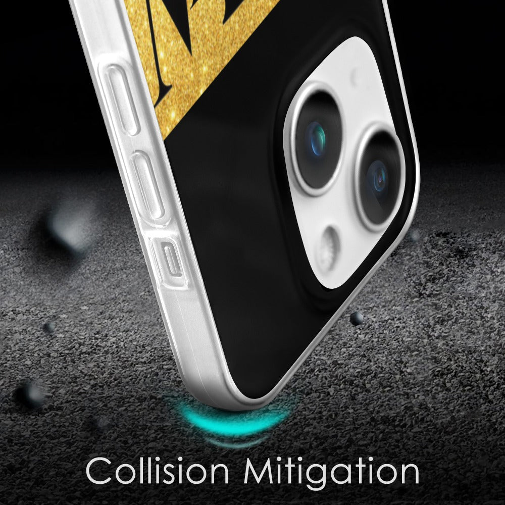 MW Black and Gold Case for iPhone 15 Series