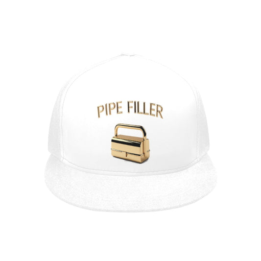 Pipe Filler White Snapback Hat