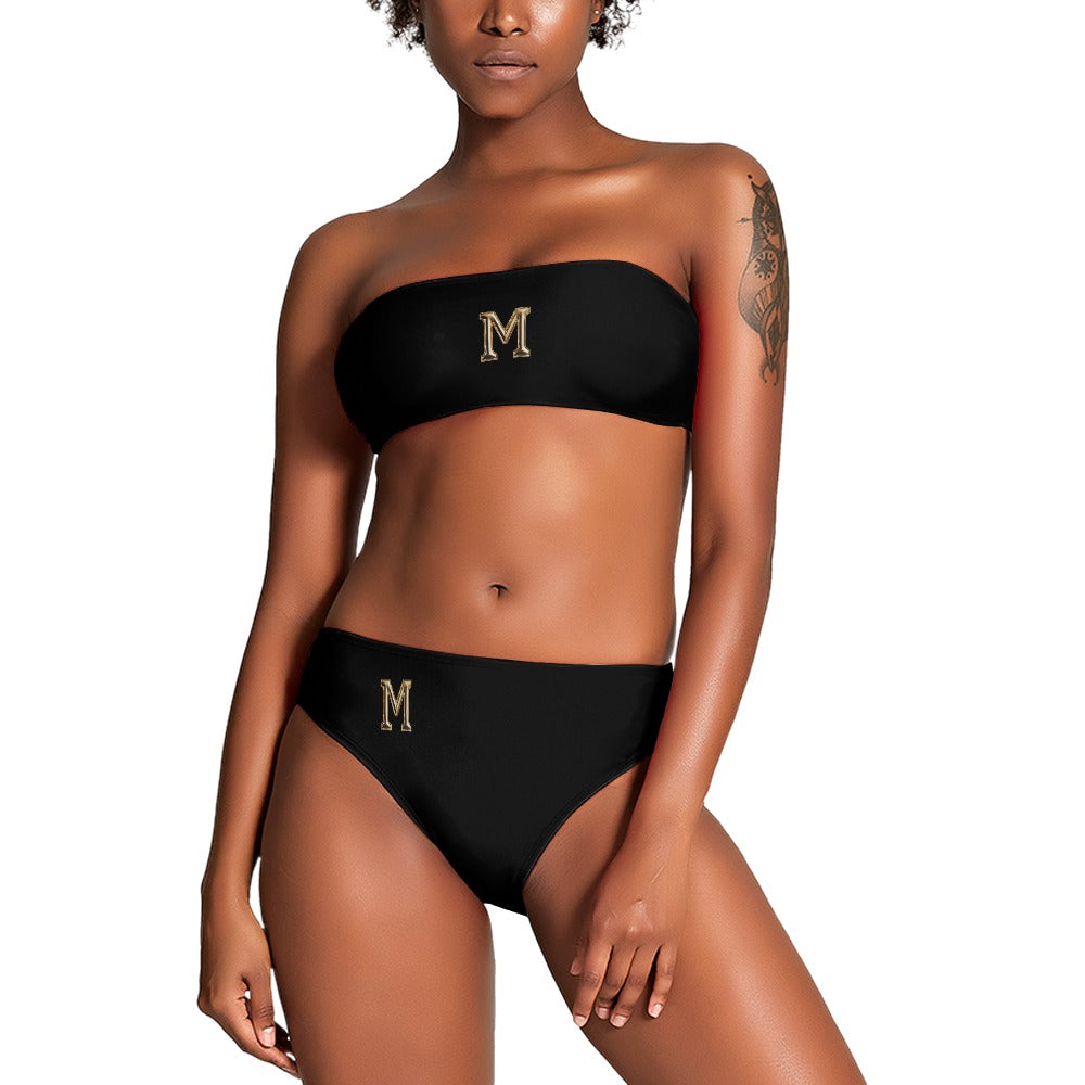 Gold M Ladies Two Piece Bikini Swimsuit