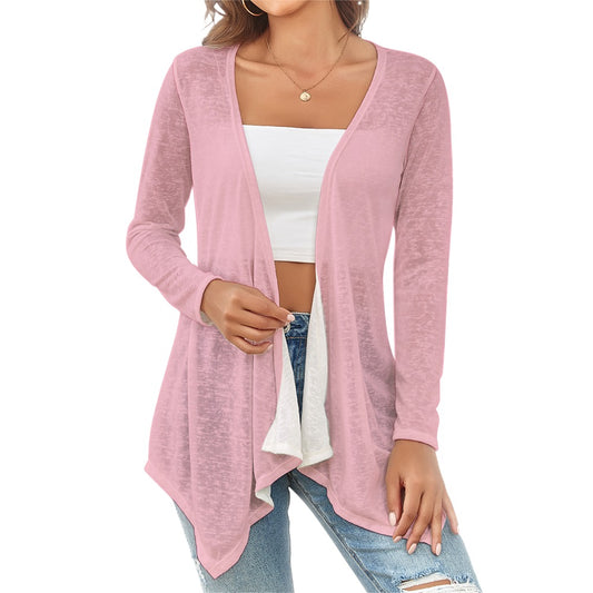 Pink Women's knitted cardigan