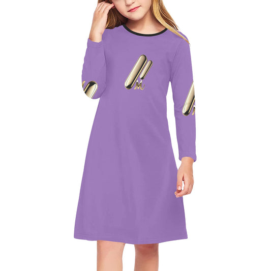 Girls' Long Sleeve MNAGA Dress (D59)