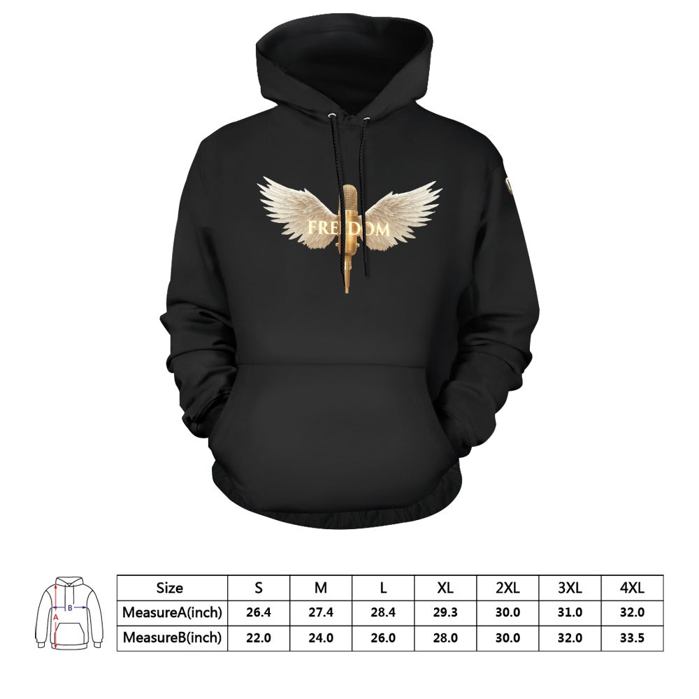Men's Freedom Gold and Black Hoodie