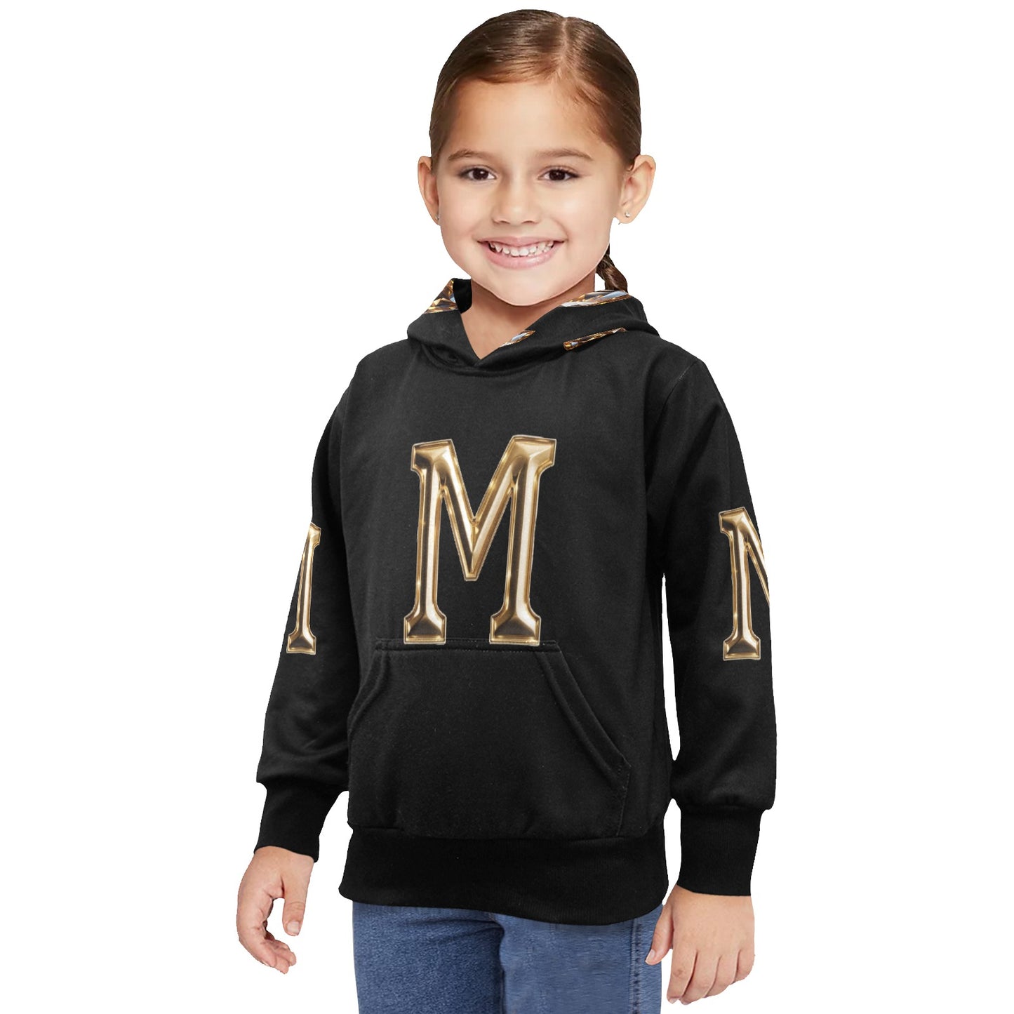 Little Girls' Long Sleeve MNAGA Diamond Hoodie