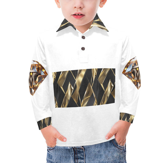 Little Boys' Long Sleeve Polo Shirt T73