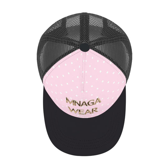 Pink Polka Dot Baseball Cap
