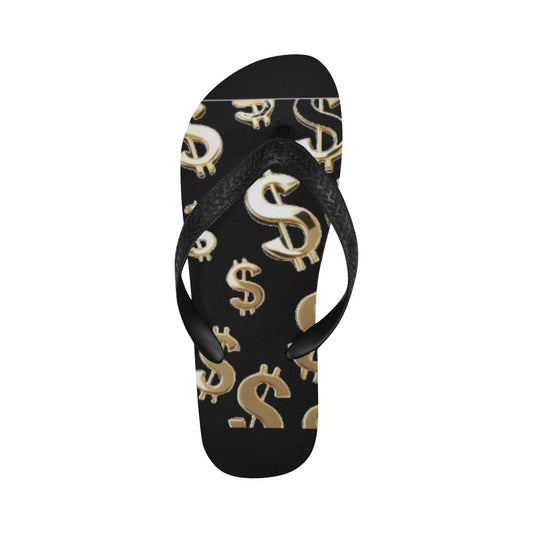 Black Money Flip Flops