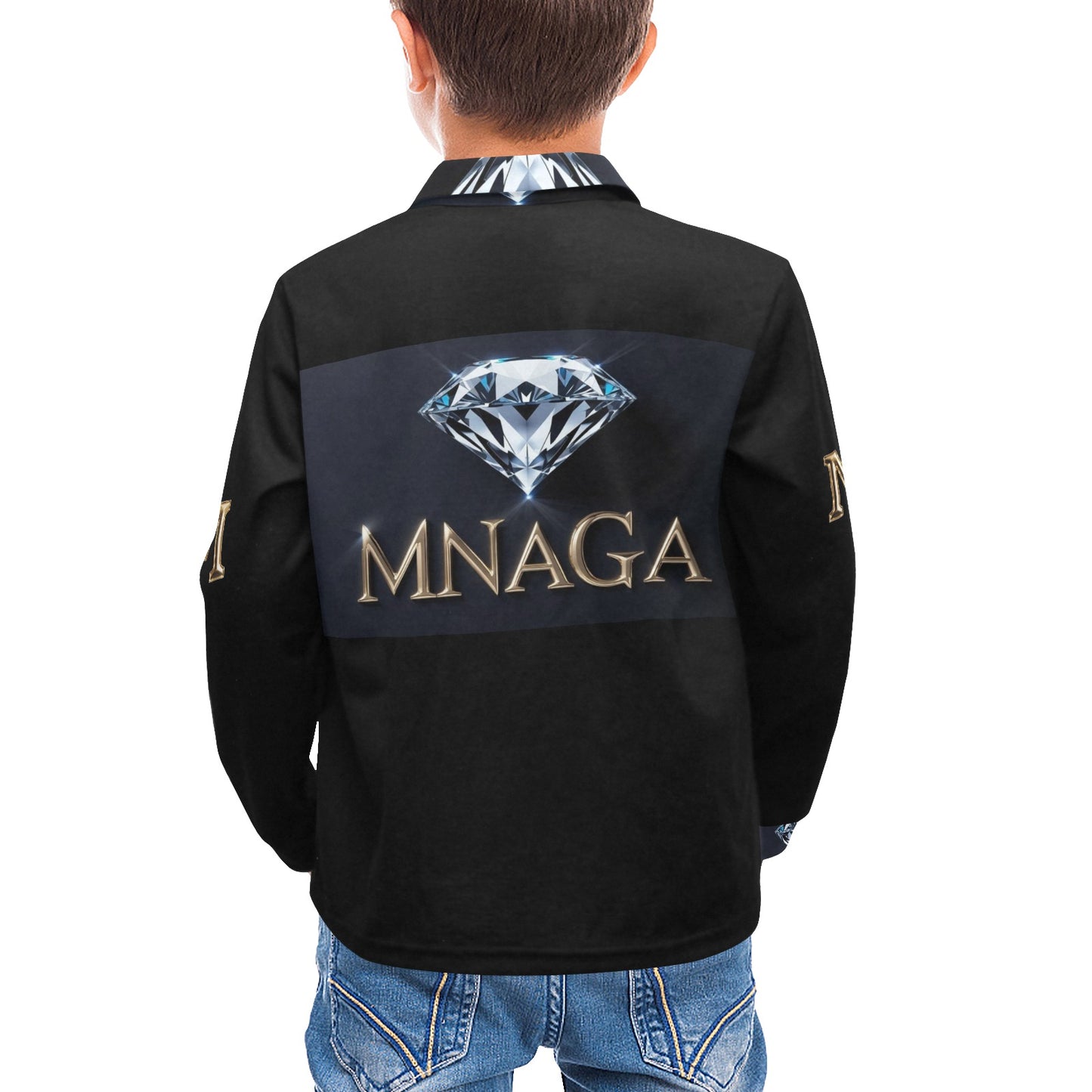 Little Boys' Long Sleeve Polo Shirt T73