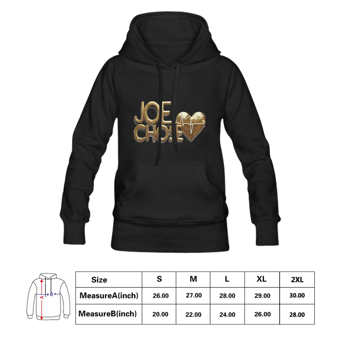 JOE CHOSE Men's Dry Blend Hooded Sweatshirt