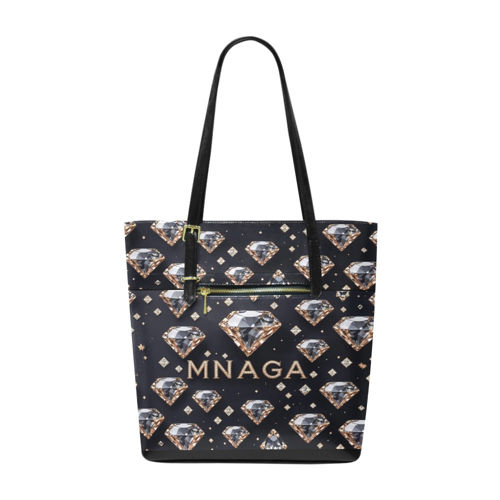 MNAGA Gold Diamonds Tote Bag