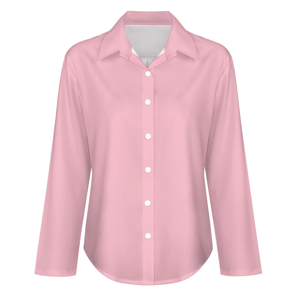 Pink Cropped hem shirt