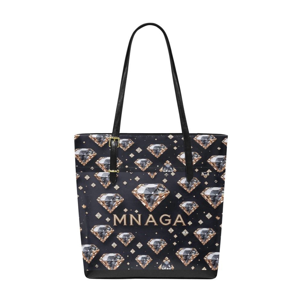 MNAGA Gold Diamonds Tote Bag