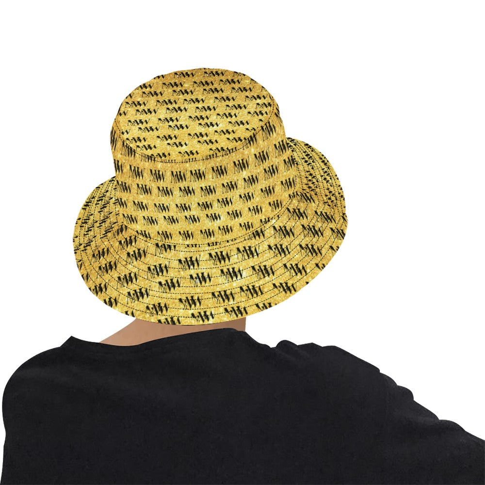 MW Gold and Black Bucket Hat