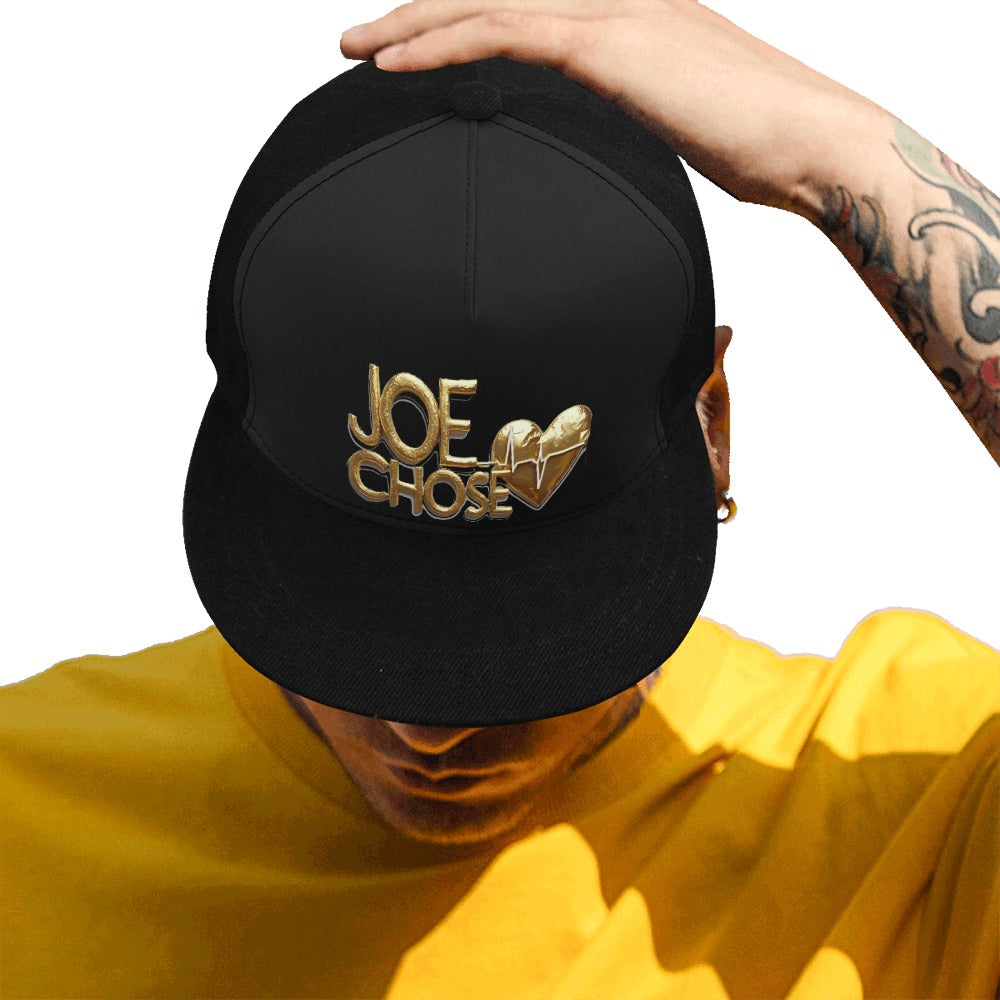 Joe Chose Black and Gold Snapback Hat
