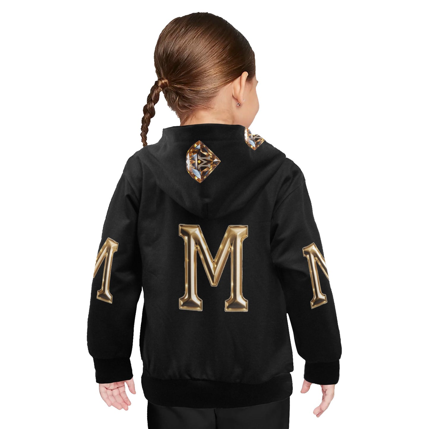 Little Girls' Long Sleeve MNAGA Diamond Hoodie