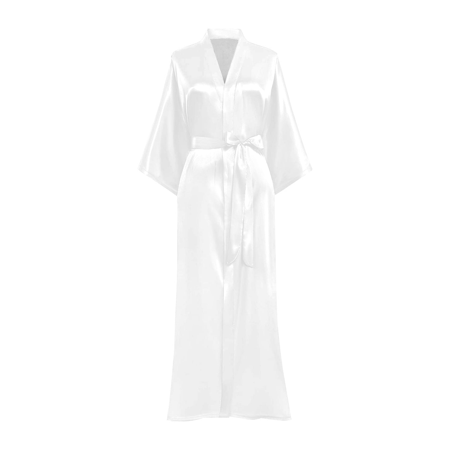 White Long Kimono Robe