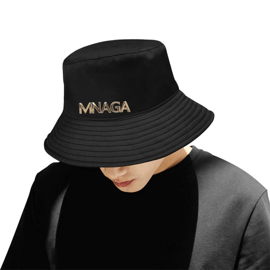 MNAGA Gold Print Men's All Over Print Bucket Hat