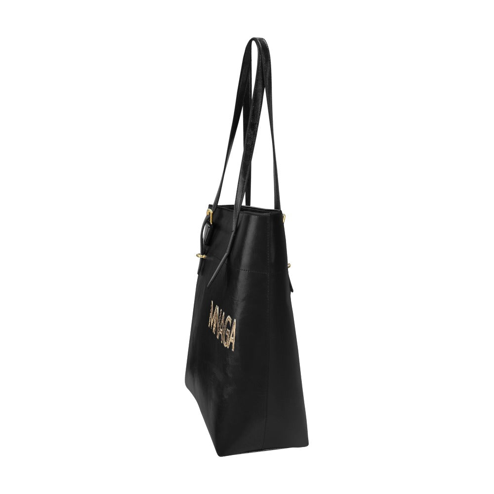MNAGA Black and Gold Tote Bag
