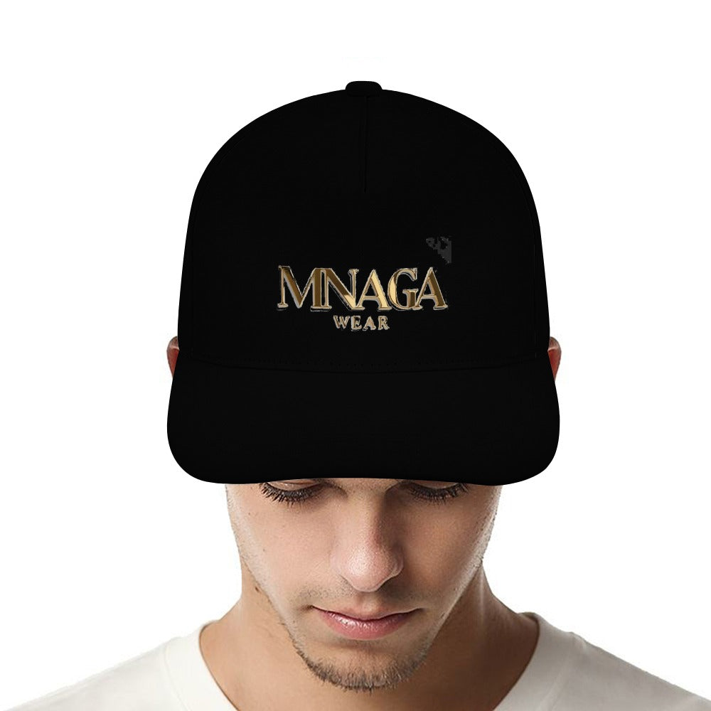 MNAGA Wear Black and Gold Baseball Cap