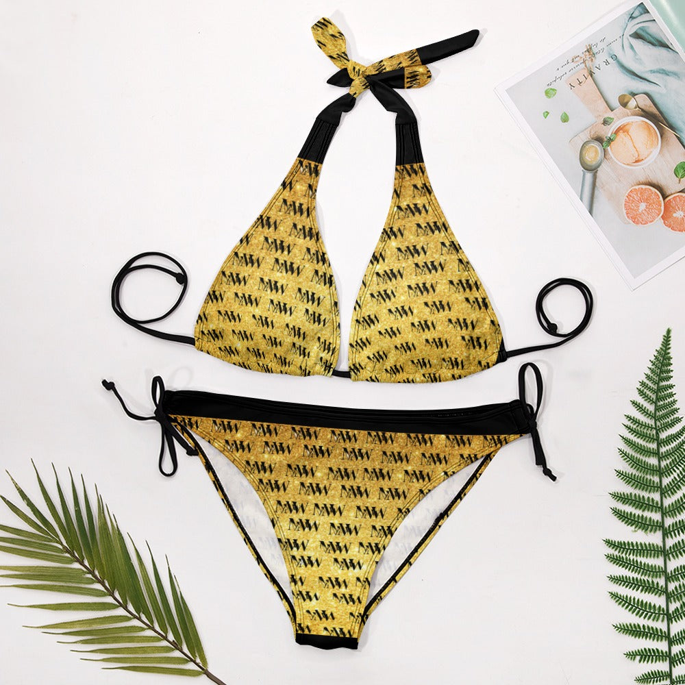 Ladies Sexy MW V-Neck Bikini Swimsuit