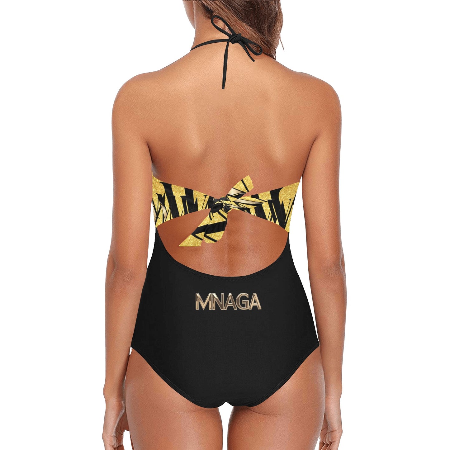 MW Lace Band Embossing Swimsuit (S15)